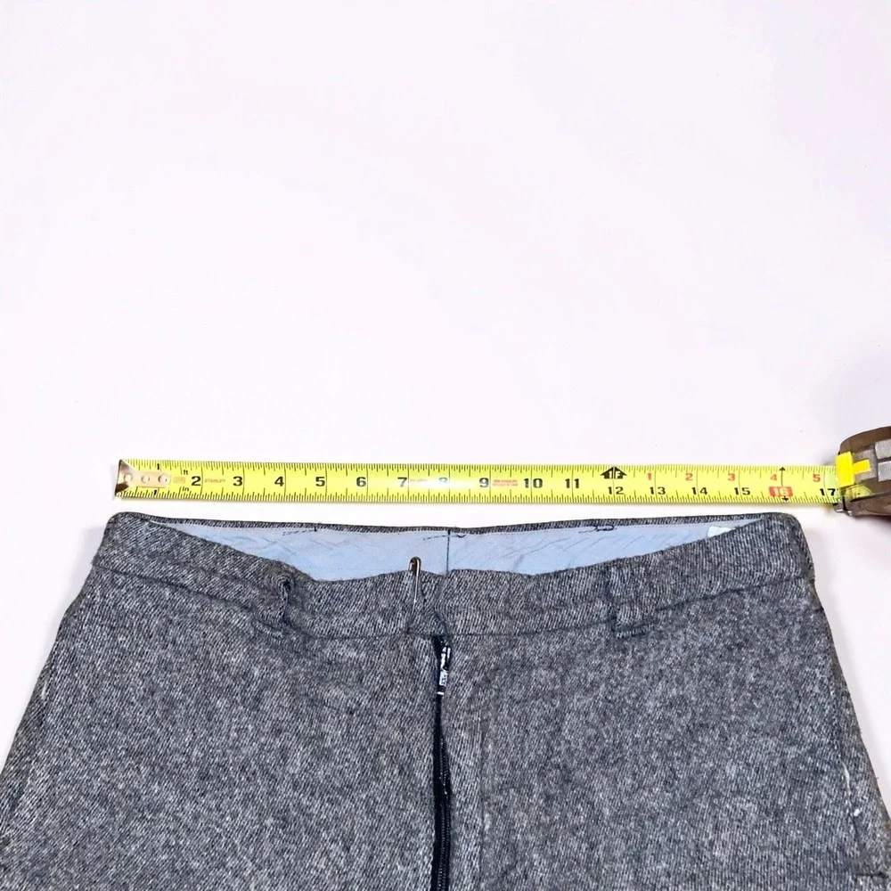 Woolrich Wool Knicker Pants Mens 32 Gray USA Made Adjustable Cuffs Cropped